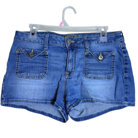 ARIZONA Jean Company Blue Jean Denim Shorts, Size 11 - Picture 2 of 7